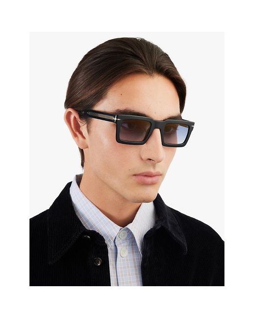 David Beckham Black Acetate Sunglasses