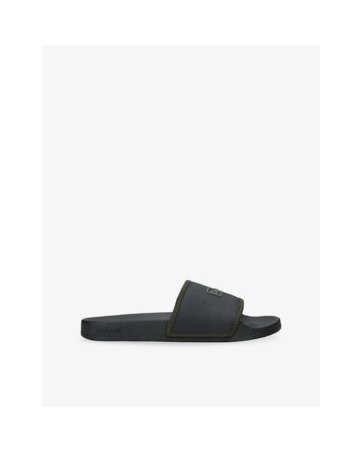Barbour Black Cresswell Sliders for men