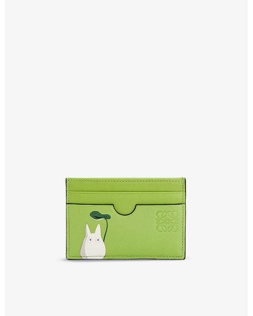Loewe Green X My Neighbour Totoro Leather Card Holder