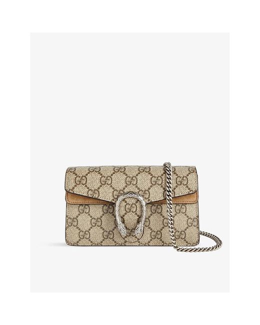 Gucci Dionysus Mini gg Supreme Canvas Crossbody Bag in Metallic Lyst