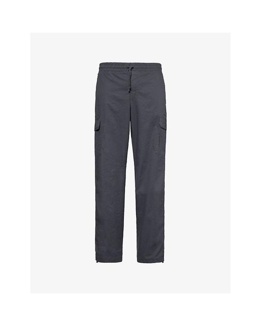 Columbia Blue Rapid Rivers Patch-pocket Straight-leg Mid-rise Stretch-cotton Cargo Trousers Xx for men
