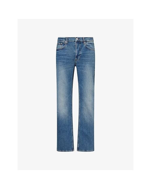 FRAME Blue Bootcut-Leg Mid-Rise Denim Jeans for men