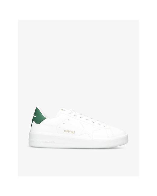 Golden Goose Deluxe Brand White Pure Star Bio Faux-leather Low-top Trainers for men