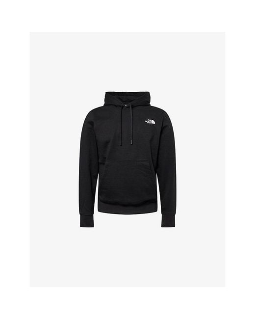 The North Face Black Logo-Print Energy Cotton Hoodie for men