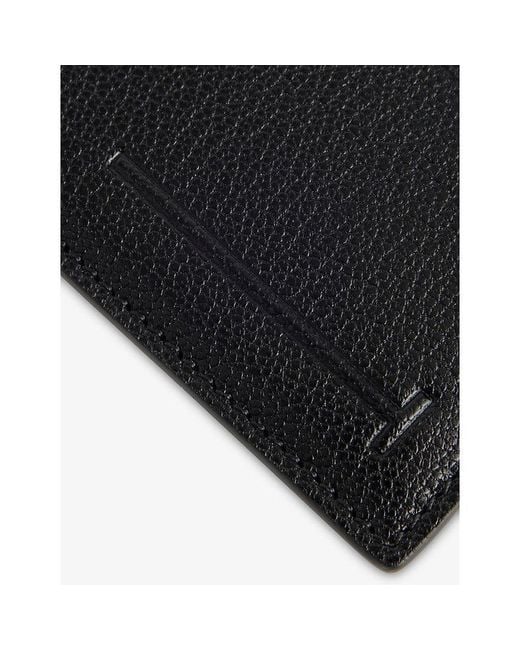 Tom Ford Black T-Line Classic Leather Card Holder for men