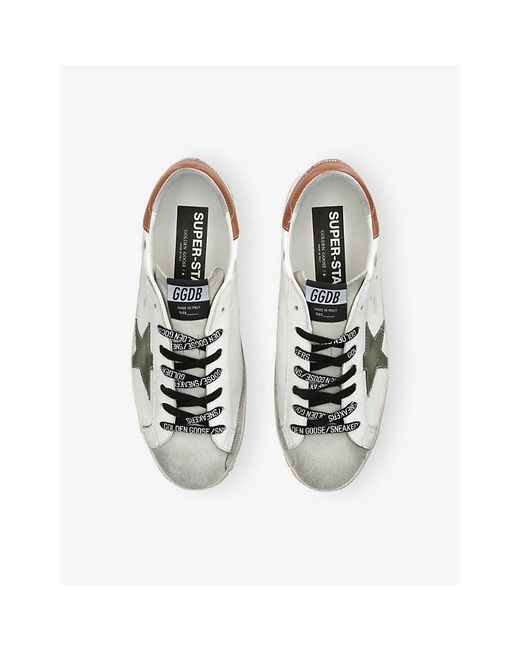 Golden Goose Deluxe Brand White Super Star 10947 Leather Trainers for men