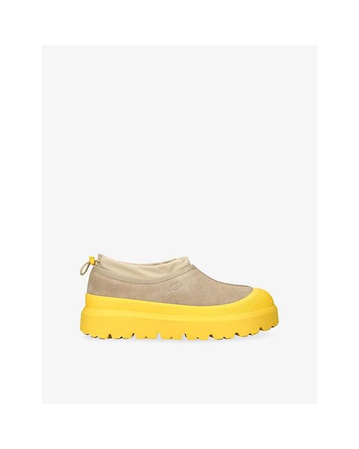 UGG Tasman Weather Hybrid Suede Slippers in Yellow for Men  display picture 1