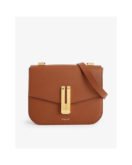 DeMellier London Brown The Vancouver Leather Crossbody Bag