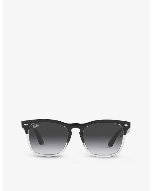 RayBan Rb4487 Steve Squareframe Nylon Sunglasses in White Lyst