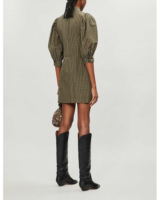 slim fit dress slacks Jil Sander Plaid Mini Dress main image 1