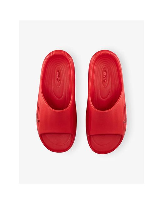 Nike Red React Rejuven8 Rubber Slides for men
