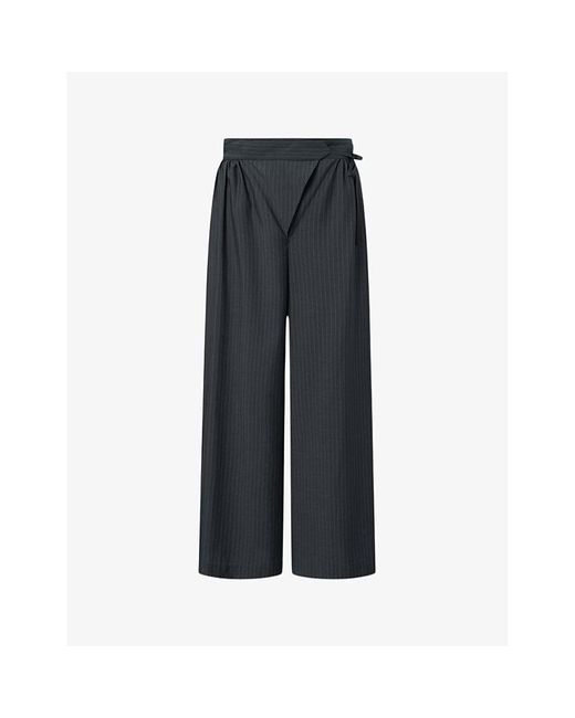 Nué Notes Black Baltharzar Tailored Mid-rise Stretch-woven Trousers