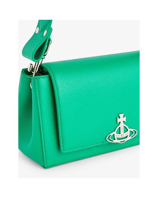 Vivienne Westwood Green Hazel Faux-leather Top-handle Bag