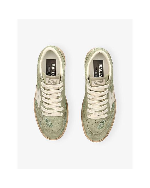 Golden Goose Deluxe Brand Natural Ball Star Suede Trainers