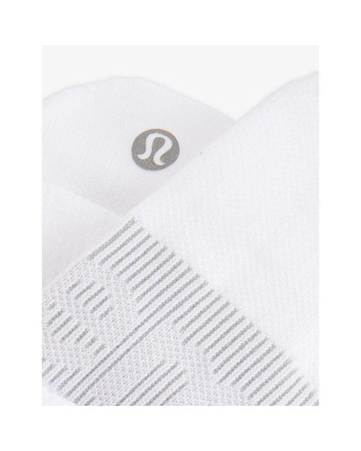 lululemon athletica White Power Stride Pack Of Three Stretch-Woven Socks