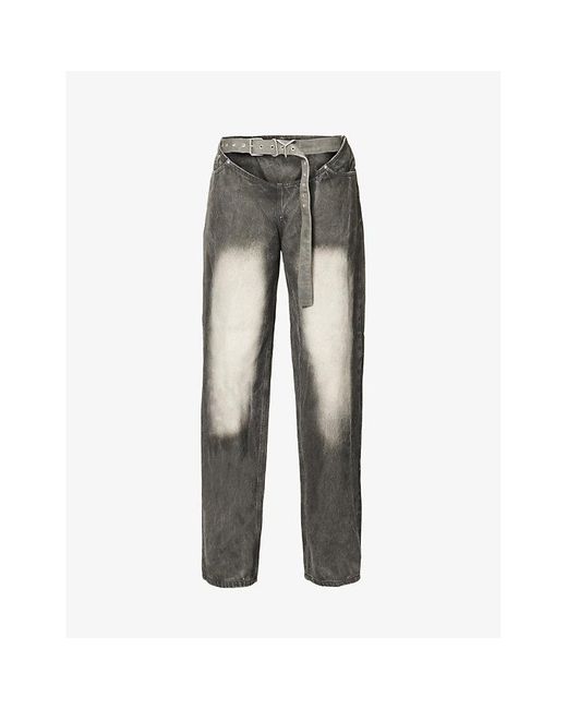 パンツ Y/project Y belt genes Black Wrap Belt Jeans by Y/Project on Sale