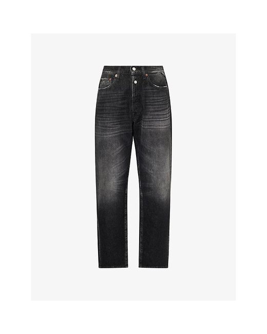 Replay Black M9Z1 Straight-Leg Denim Jeans for men
