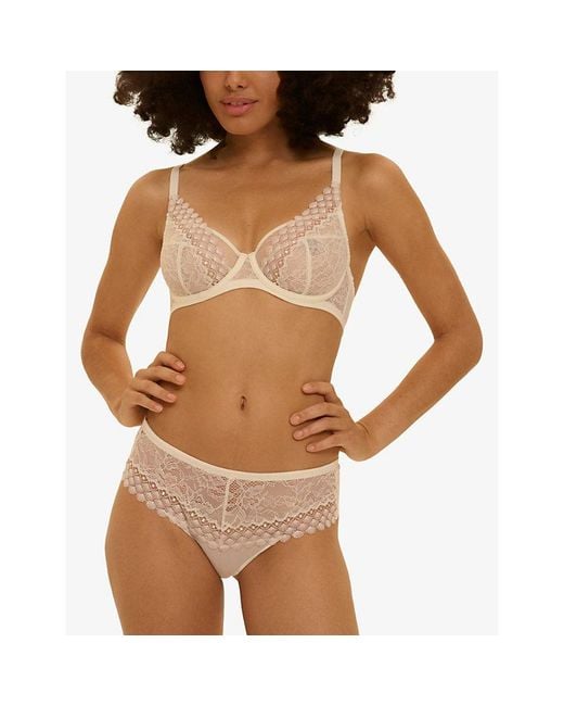 Simone Perele White Radieuse Lace Shorty Briefs