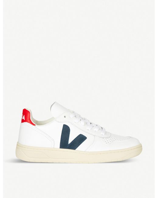 veja v10 leather white