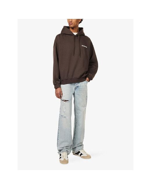 Cole Buxton Blue Light-Wash Ripped Denim Jeans for men