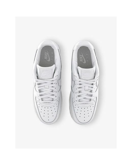 Nike White Air Force 1 Leather Trainers