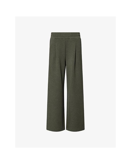 Varley Green The Extra Wide-Leg 29.5 Jersey Trousers