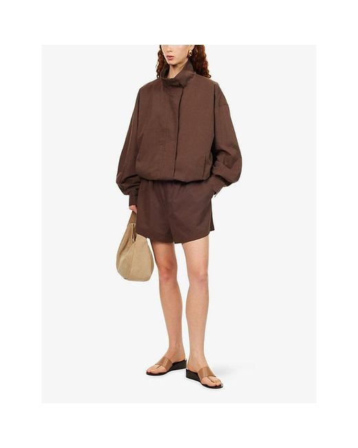 Dissh Brown Rory Cotton-Blend Track Shorts