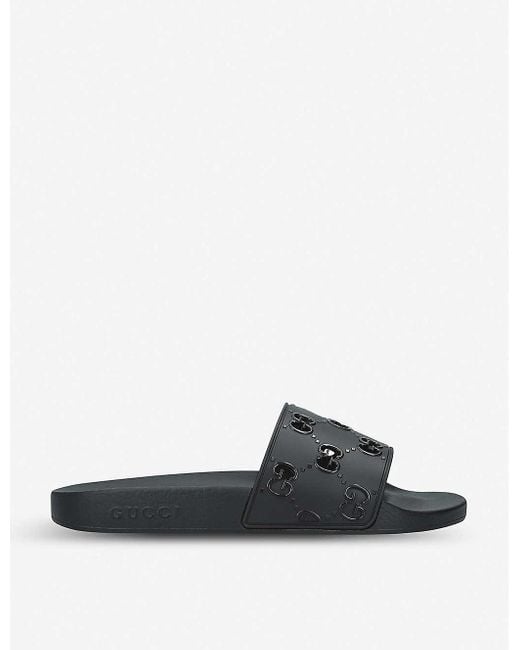 Gucci sliders mens selfridges sale