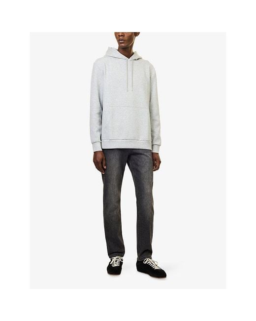 Arne Gray Faded-Wash Straight-Leg Denim Jeans for men