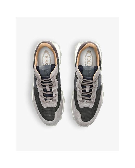 Tod's Gray Allacciata 25k Runner Leather And Shell Low-top Trainers for men