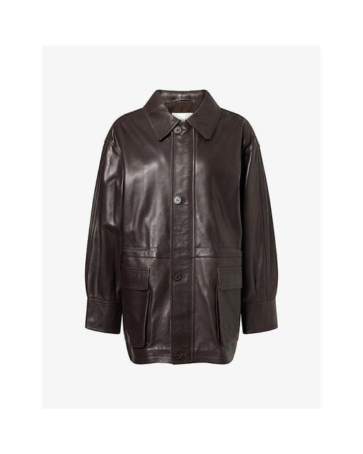 Arma Black Maeve Leather Jacket