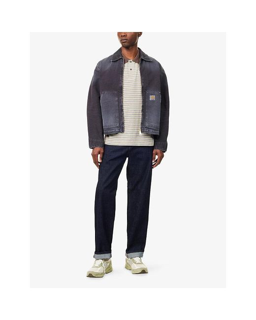 Carhartt Blue Arcan Cotton Denim Jacket for men