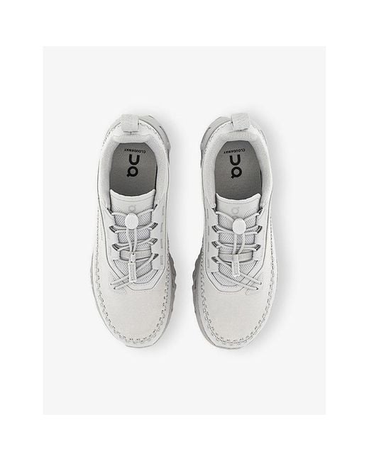 On Shoes White Cloudaway 2 Mesh Trainers for men