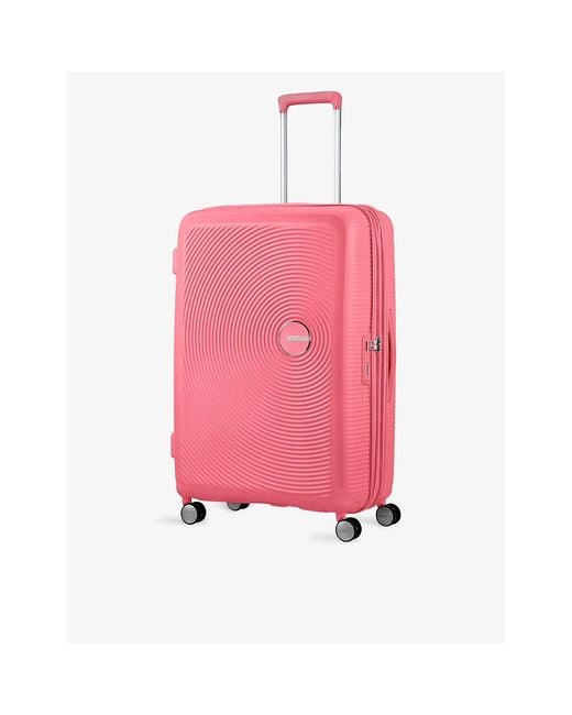 American Tourister Pink Starvibe Expandable Four-wheel Suitcase