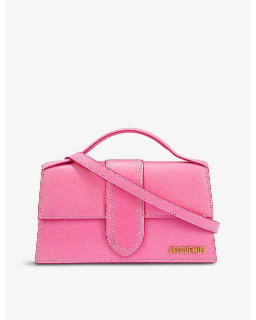 Jacquemus Le Grand Bambino Leather Top Handle Bag in Pink Lyst
