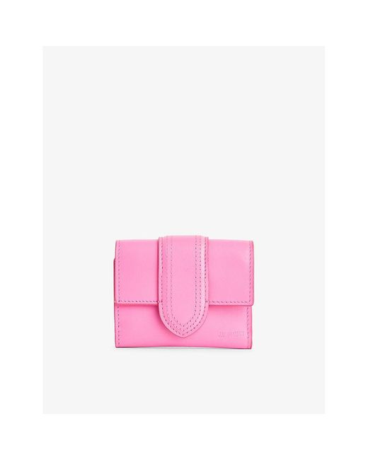Jacquemus Pink Le Compact Bambino Leather Wallet