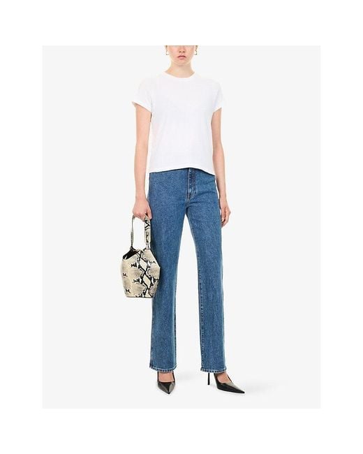 Khaite White Emmylou Slim-Fit Cotton T-Shirt