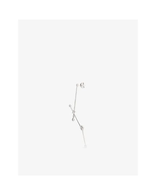 La Maison Du Couturier White Myriam Soseilos Kizuna Sterling- Earrings
