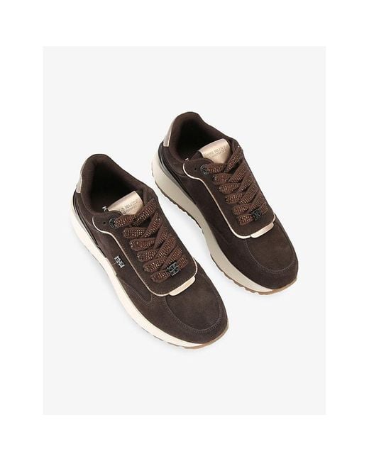 KG by Kurt Geiger Brown Louisa Faux-Suede Trainers