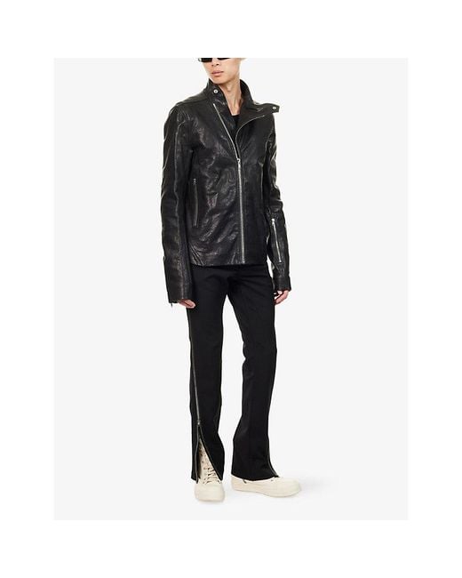 Rick Owens Blue Vega Zip-Trim Slim Jeans for men
