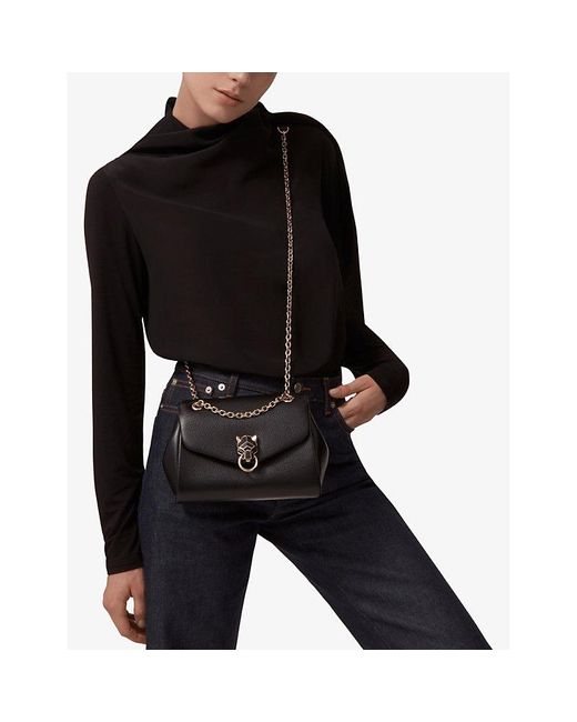Cartier Black Panthère De Chain Mini Leather Cross-body Bag