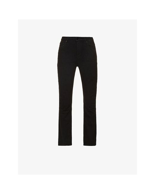 PAIGE Black Cindy Slim-Leg Denim Jeans