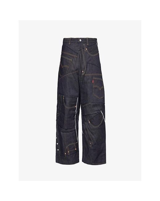 Junya Watanabe Blue Man X Levi's Patch-pocket Relaxed-fit Jeans for men