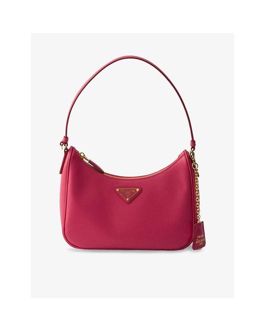Prada Red Re-Edition 2005 Saffiano-Leather Shoulder Bag