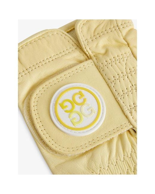 G/FORE Metallic Signature Logo Leather Golf Glove for men