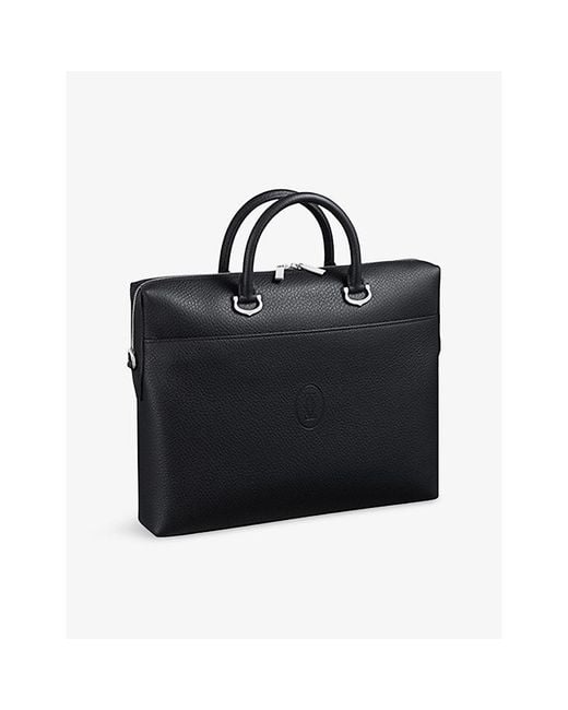 Cartier Black Small Must De Carter Leather Document Holder for men