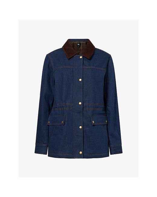 PAIGE Blue Horizon Utility Cotton Denim Jacket