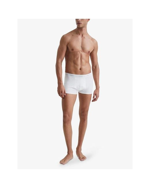 Reiss White Pack Of Three Heller Stretch Cotton Boxers for men