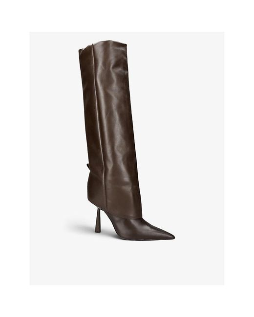 GIA COUTURE Brown X Rosie Huntington-whiteley Rosie 31 Leather Heeled Boots