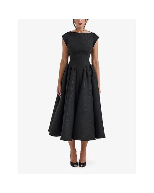 debutante backless midi dress Debutante Black Backless Midi Dress
